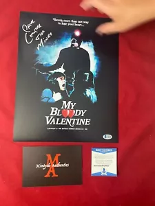 PETER COWPER MY BLOODY VALENTINE AUTOGRAPHED SIGNED 11x14 PHOTO! BECKETT COA! - Picture 1 of 6