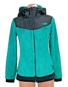 The North Face Jacke Damen S Osito Fleece Teal Sherpa Fuzzy Zip Kapuze - Bild 1 von 8
