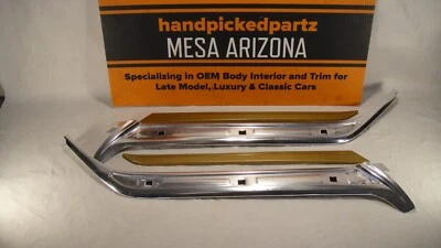 1973-1976 MERCEDES-BENZ 450 SEL W116 S OEM JUEGO DE RIELES DE GOTEO TRASERO - 4 PC Foto 1 de 4