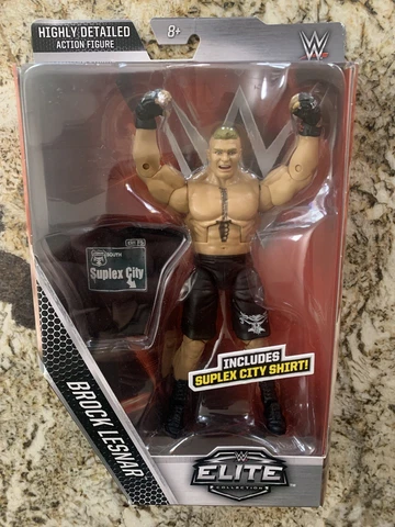 NEW WWE Mattel Elite Gamestop Exclusive Brock Lesnar Ultimate Retro Suplex City Cover