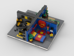 MOC Instructions (PDF) Super Heroes Room Design Building (4 models)