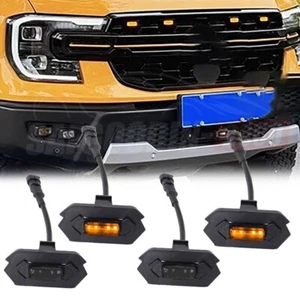 LED Grille Lights Raptor Style Amber Lamp W harness For Ford RANGER T9 2023-2024 - Bild 1 von 12