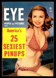 November 1954 Eye Magazine 25 Sexiest Pinups Monroe St Cyr Newmar VanDoren - Picture 1 of 4