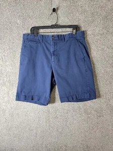 Gap Shorts Mens 34 Regular Navy Blue Flat Front Chino Pockets - Picture 1 of 11