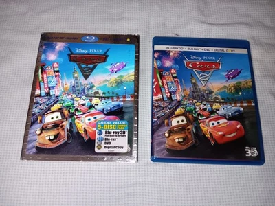 Cars 2   (3-D Blu-Ray/Blu-Ray/DVD 2011)  Disney Pixar w/Lenticular Slipcover OOP - Image 1 of 4