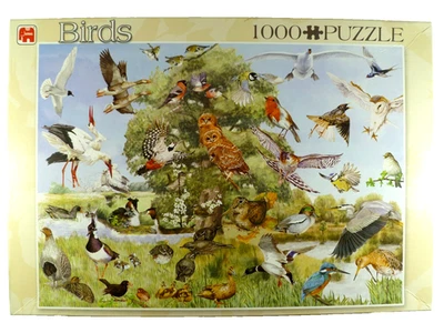 Raro Jumbo 1000 Piezas Puzzle - Aves Salvajes - Regalo Observación de Aves Difícil de Encontrar 02039 Completo Foto 1 de 2