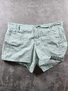 Calvin Klein Shorts Womens Size 14 Chino 5" Inseam Green Stained - Picture 1 of 13