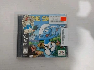 Playstation PS1 The Smurfs Video Game Complete Mint Disk Stickers On Case - Picture 1 of 7