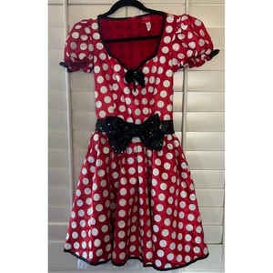 Disney Minnie Mouse Kostüm gepunktetes Kleid Halloween Cosplay - Bild 1 von 14