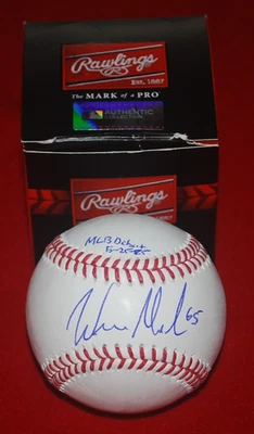 Oakland Athletics Willie MacIver Signed MLB BASEBALL PSA Witnessed COA 4C42446 - Image 1 of 3