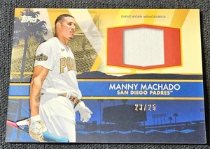 2022 Topps Update Red /25 Patch Manny Machado All-Star Stitches Relic Padres - Picture 1 of 2