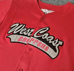 Maglia da baseball vintage West Coast Choppers di Teamwork Athletic taglia XXL rossa - Foto 1 di 8