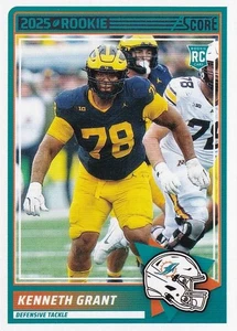 2025 Score - Rookies Kenneth Grant #33 (RC) - Dolphins - Picture 1 of 2