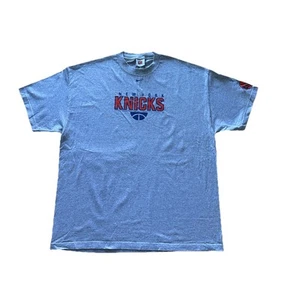 Vintage New York Knicks Nike T-Shirt Center Swoosh grau NBA Herren XL 90s Y2K - Bild 1 von 8