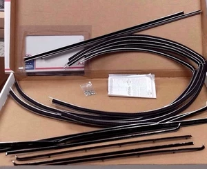 1955 - 1957 CHEVROLET 2 DOOR SEDAN DELUXE DOOR WINDOW FELT RUN CHANNEL SEAL KIT - Picture 1 of 6