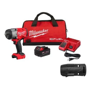 Milwaukee Impact Wrench w/ Friction Ring Kit 1/2" 8V Li-Ion w/ Protective Boot - Picture 1 of 10