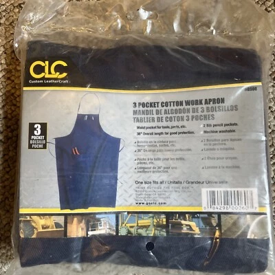Custom Leather Craft BS60 3 Pocket Cotton Work Apron 36" length One size fitsall - Image 1 of 4