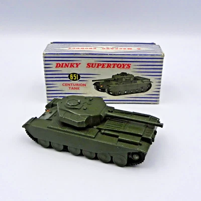 Dinky Centurion Tank 651 diecast boxed England Meccano Supertoys Toys - Immagine 1 di 4