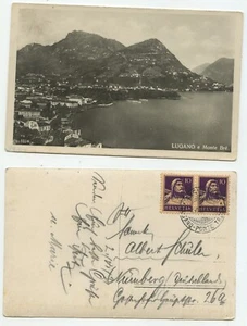 02014 - Lugano - Monte Bré - Echtfoto - AK, gelaufen 2.6.1931 nach Nürnberg - Picture 1 of 1