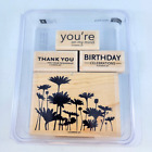 Stampin’ Up! Stamp Set Upsy Daisy Thank You Birthday Wood Mount Paper Crafts