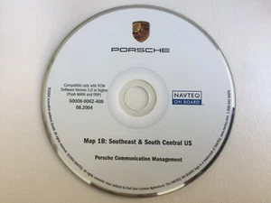 PORSCHE 911 CAYENNE BOXTER NAVIGATION DVD SOUTHEAST SOUTH CENTRAL MAP 1B 08.2004 - Picture 1 of 12