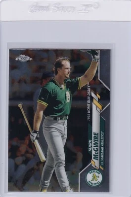 2020 TOPPS CHROME UPDATE MARK MCGWIRE OAKLAND ATHLETICS HOME RUN DERBY E5009 - Image 1 of 2