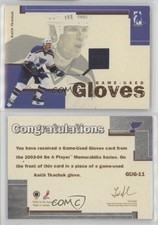 2003-04 ITG Be A Player Memorabilia Game-Used Gloves /30 Keith Tkachuk #GUG-11