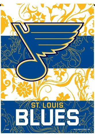St Louis Blues Rico Premium 2-sided GARDEN Flag Outdoor House Banner Hockey Cover
