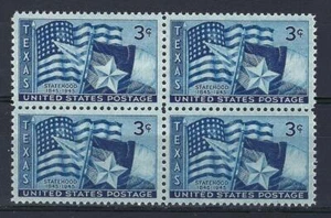 US 1945 Sc# 938 US & Taxes state Flags block 4 MNH - Picture 1 of 1