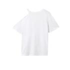 T-shirt for women, round neck shirt, basic t-shirt for street commuting and