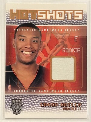 Caron Butler 2002-03 Fleer Juego Usado Usado Novato RC Hot Shots/150 Miami Heat Foto 1 de 3