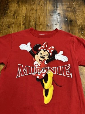 Camisa De Colección Disneyland Minnie Mouse Talla M Roja Hecha en EE. UU. Foto 1 de 4