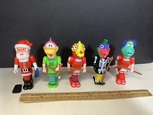 5 Pez Body Parts Vintage Dinosaur & Santa European Lot Newly Taken Out Of Pack - Picture 1 of 6