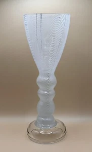 Harrachov Harrtil Lattice Glass Vase Bohemian Czech Art Harrach Vintage Net - Picture 1 of 9