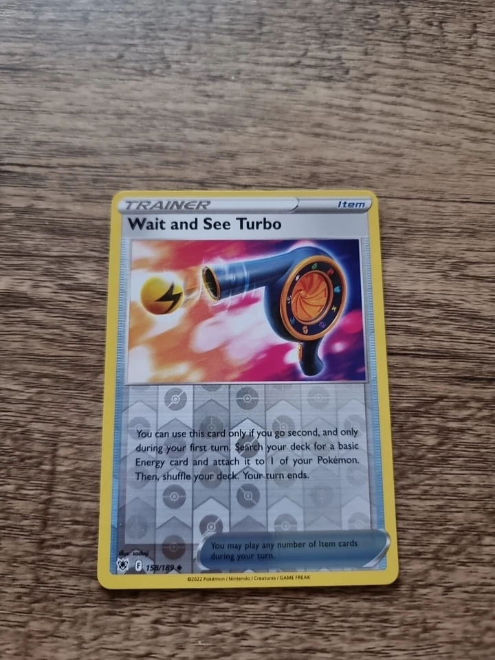 Pokémon TCG Wait and See Turbo Sword & Shield - Astral Radiance 158/189 Reverse - Image 1 of 1