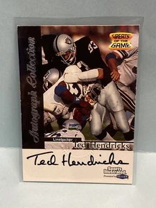 JA3472 1999 Fleer Greats of the Game Ted Hendricks Autograph Oakland Raiders - Picture 1 of 4