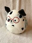 Squishmallows 7.5 Inch Dustin the Dalmatian Red Glasses New Tagged Kelly’s Toys