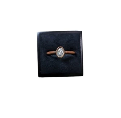 Anillo Bling Vintage Talla 8.25 Tono Bronce Foto 1 de 2