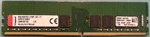 Kingston 8GB KVR21E15D8/8 DDR4-2133 PC4-17000 Server Module RAM - Picture 1 of 1
