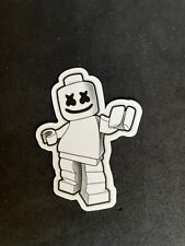 Marshmellow DJ LEGO Electronic Music Artist Sticker for Skateboards etc New!