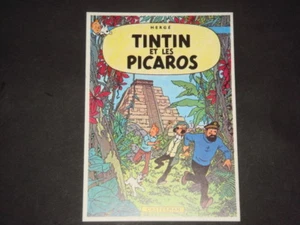 CARTE POSTALE HERGE COUVERTURE TINTIN ET LES PICAROS - Picture 1 of 1