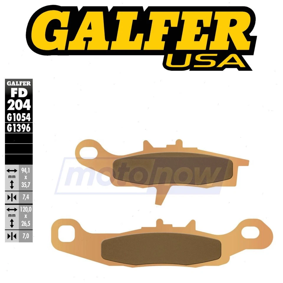 Galfer Brakes Front HH Sintered Brake Pads for 2001-2018 Kawasaki KX85 - xl — 第 1/4 张图片