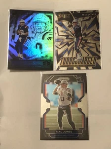 Max Jones 2021 Rookie QB Lote de 3 Cartas Crónicas, Seleccionar Turbo Cargado, Ilusiones - Imagen 1 de 7