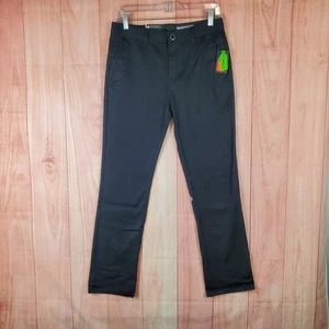 Volcom True To This Frickin Modern Stretch Pants Youth 29 Black Straight Leg - Picture 1 of 11