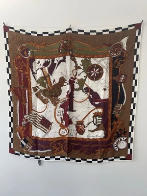 复古 Christian Dior 女式丝绸围巾方形  — 第 1/4 张图片