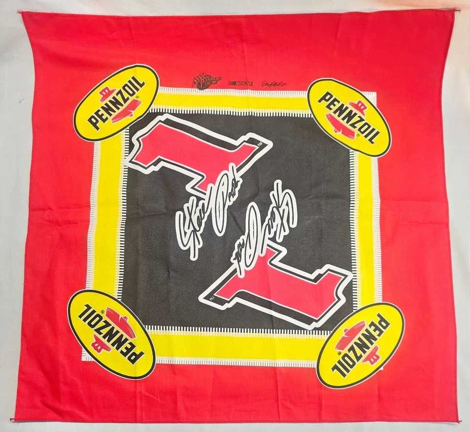 Новый из старых запасов винтажный флаг бандана Nascar Steve Park Pennzoil Earnhardt круг победителя 211⁄2" - Изображение 1 из 4