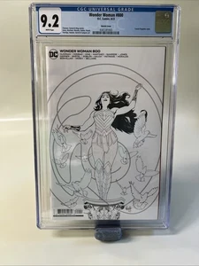 Wonder Woman #800 Yanick Paquette Black and White Cardstock Variant Cover DC 9.2 - Picture 1 of 3