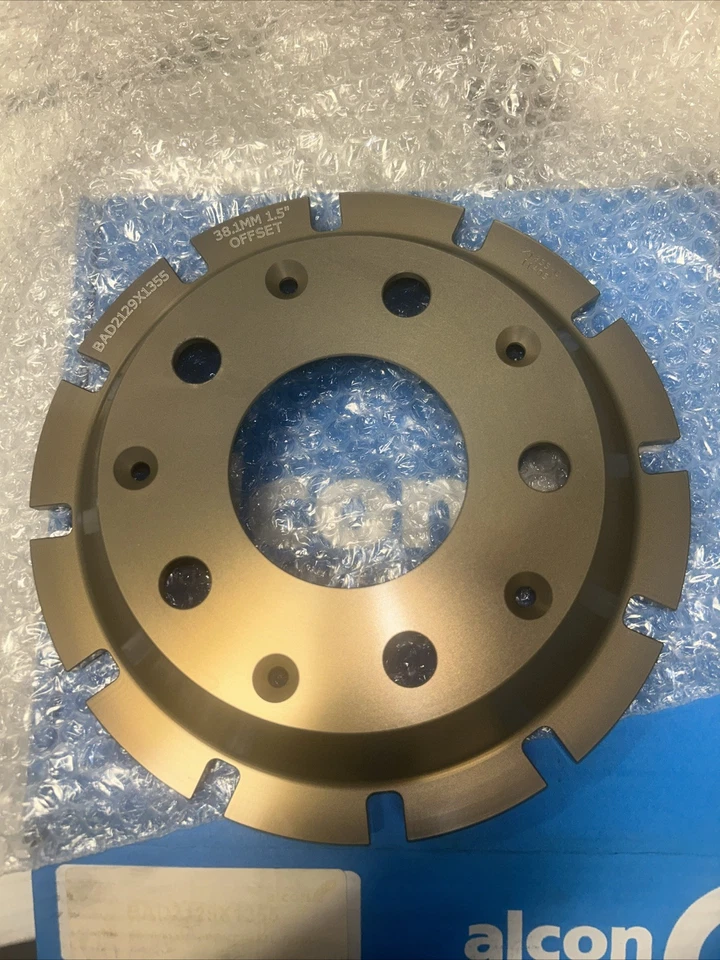 Sombrero de freno de aluminio Alcon Raybestos Billet NASCAR 38,1 mm 1,5 desplazamiento BAD2129X1355 Foto 1 de 4