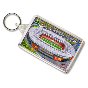 Arsenal Around The Grounds Emirates Stadium Keyring Key Chain Gift - Picture 1 of 1