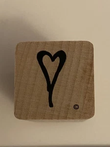 Nuevo sello de goma montado en madera corazón DOTS RS83 - Imagen 1 de 4